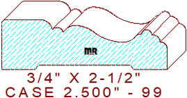 Door/Window Casing 2-1/2" - 99 Door/Window Casing 2-1/2" - 99