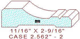 Door/Window Casing 2-9/16" - 2 Door/Window Casing 2-9/16" - 2