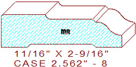 Door/Window Casing 2-9/16" - 8 Door/Window Casing 2-9/16" - 8