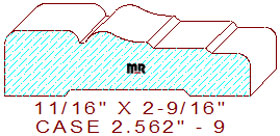 Door/Window Casing 2-9/16" - 9 Door/Window Casing 2-9/16" - 9