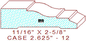 Door/Window Casing 2-5/8" - 12