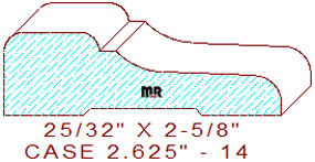 Door/Window Casing 2-5/8" - 14 Door/Window Casing 2-5/8" - 14