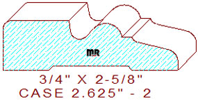 Door/Window Casing 2-5/8" - 2 Door/Window Casing 2-5/8" - 2