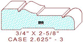 Door/Window Casing 2-5/8" - 3 Door/Window Casing 2-5/8" - 3