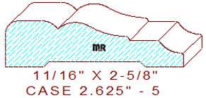 Door/Window Casing 2-5/8" - 5 Door/Window Casing 2-5/8" - 5