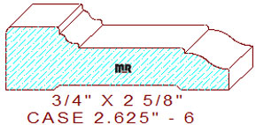 Door/Window Casing 2-5/8" - 6