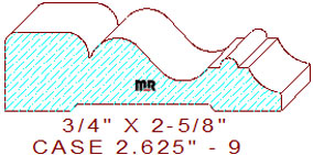 Door/Window Casing 2-5/8" - 9