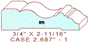 Door/Window Casing 2-11/16" - 1