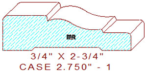 Door/Window Casing 2-3/4" - 1 Door/Window Casing 2-3/4" - 1