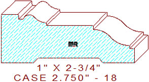 Door/Window Casing 2-3/4" - 18 Door/Window Casing 2-3/4" - 18