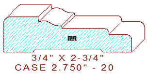Door/Window Casing 2-3/4" - 20 Door/Window Casing 2-3/4" - 20
