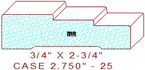 Door/Window Casing 2-3/4" - 25 Door/Window Casing 2-3/4" - 25