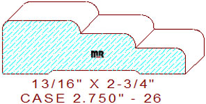 Door/Window Casing 2-3/4" - 26 Door/Window Casing 2-3/4" - 26