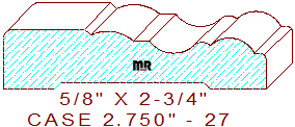 Door/Window Casing 2-3/4" - 27 Door/Window Casing 2-3/4" - 27