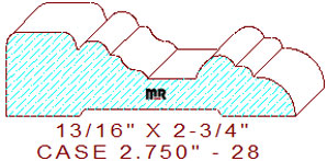 Door/Window Casing 2-3/4" - 28 Door/Window Casing 2-3/4" - 28