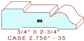 Door/Window Casing 2-3/4" - 35 Door/Window Casing 2-3/4" - 35