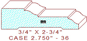 Door/Window Casing 2-3/4" - 36 Door/Window Casing 2-3/4" - 36