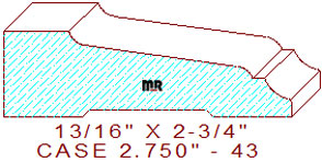 Door/Window Casing 2-3/4" - 43