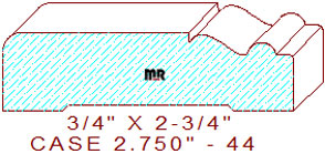 Door/Window Casing 2-3/4" - 44 Door/Window Casing 2-3/4" - 44