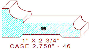 Door/Window Casing 2-3/4" - 46 Door/Window Casing 2-3/4" - 46