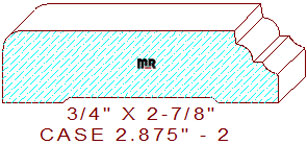 Door/Window Casing 2-7/8" - 2 Door/Window Casing 2-7/8" - 2