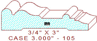 Door/Window Casing 3" - 105 Door/Window Casing 3" - 105