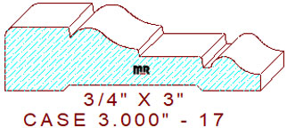 Door/Window Moulding 3" - 17 Door/Window Moulding 3" - 17
