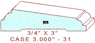 Door/Window Casing 3" - 31 Door/Window Casing 3" - 31