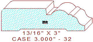 Door/Window Casing 3" - 32 Door/Window Casing 3" - 32