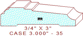 Door/Window Casing 3" - 35 Door/Window Casing 3" - 35