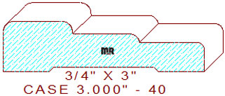 Door/Window Casing 3" - 40 Door/Window Casing 3" - 40