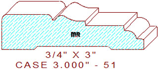 Door/Window Casing 3" - 51 Door/Window Casing 3" - 51