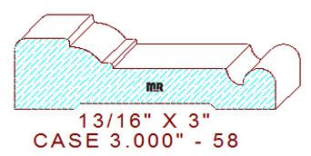 Door/Window Casing 3" - 58 Door/Window Casing 3" - 58