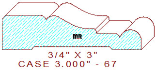 Door/Window Casing 3" - 67 Door/Window Casing 3" - 67