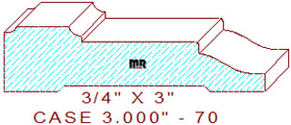 Door/Window Casing 3" - 70 Door/Window Casing 3" - 70