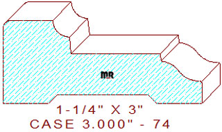 Door/Window Casing 3" - 74 Door/Window Casing 3" - 74