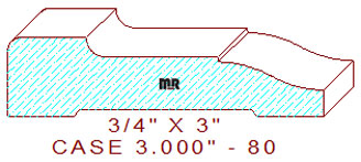 Door/Window Casing 3" - 80 Door/Window Casing 3" - 80