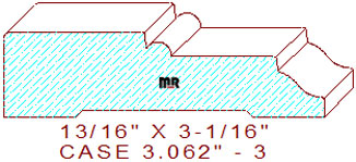 Door/Window Casing 3-1/16" - 3 Door/Window Casing 3-1/16" - 3