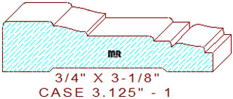Door/Window Casing 3-1/8" - 1 Door/Window Casing 3-1/8" - 1