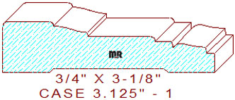 Door/Window Casing 3-1/8" - 1