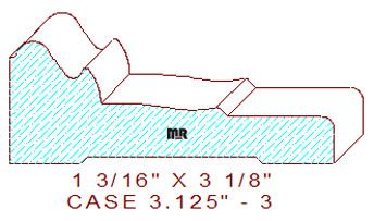 Door/Window Casing 3-1/8" - 3 Door/Window Casing 3-1/8" - 3