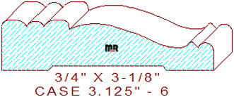 Door/Window Casing 3-1/8" - 6 Door/Window Casing 3-1/8" - 6