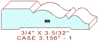 Door/Window Casing 3-5/32" - 1 Door/Window Casing 3-5/32" - 1