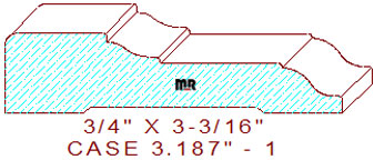Door/Window Casing 3-3/16" - 1 Door/Window Casing 3-3/16" - 1