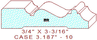 Door/Window Casing 3-3/16" - 10 Door/Window Casing 3-3/16" - 10