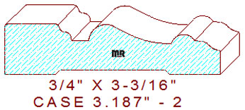 Door/Window Casing 3-3/16" - 2 Door/Window Casing 3-3/16" - 2