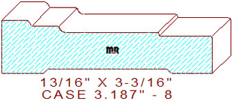 Door/Window Casing 3-3/16" - 8 Door/Window Casing 3-3/16" - 8
