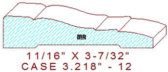 Door/Window Casing 3-7/32" - 12 Door/Window Casing 3-7/32" - 12