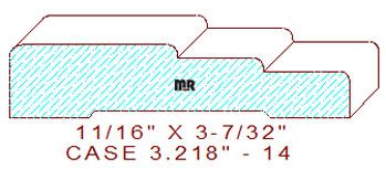 Door/Window Casing 3-7/32" - 14 Door/Window Casing 3-7/32" - 14