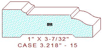 Door/Window Casing 3-7/32" - 15 Door/Window Casing 3-7/32" - 15